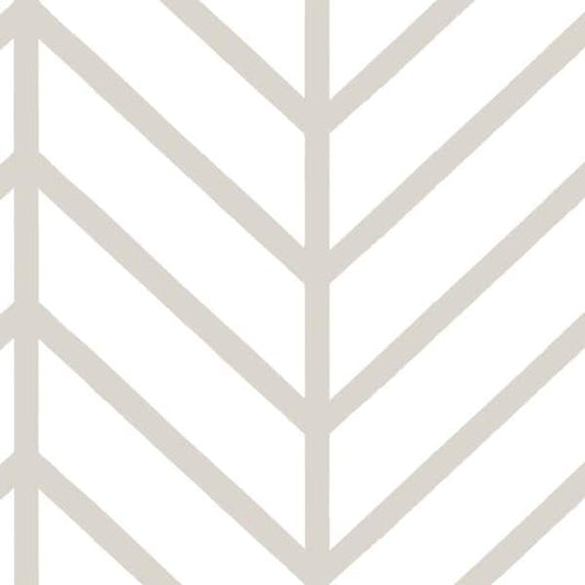 Herringbone Line Beige Peel and Stick Vinyl Wallpaper